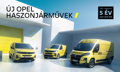 Új Opel haszonjárművek